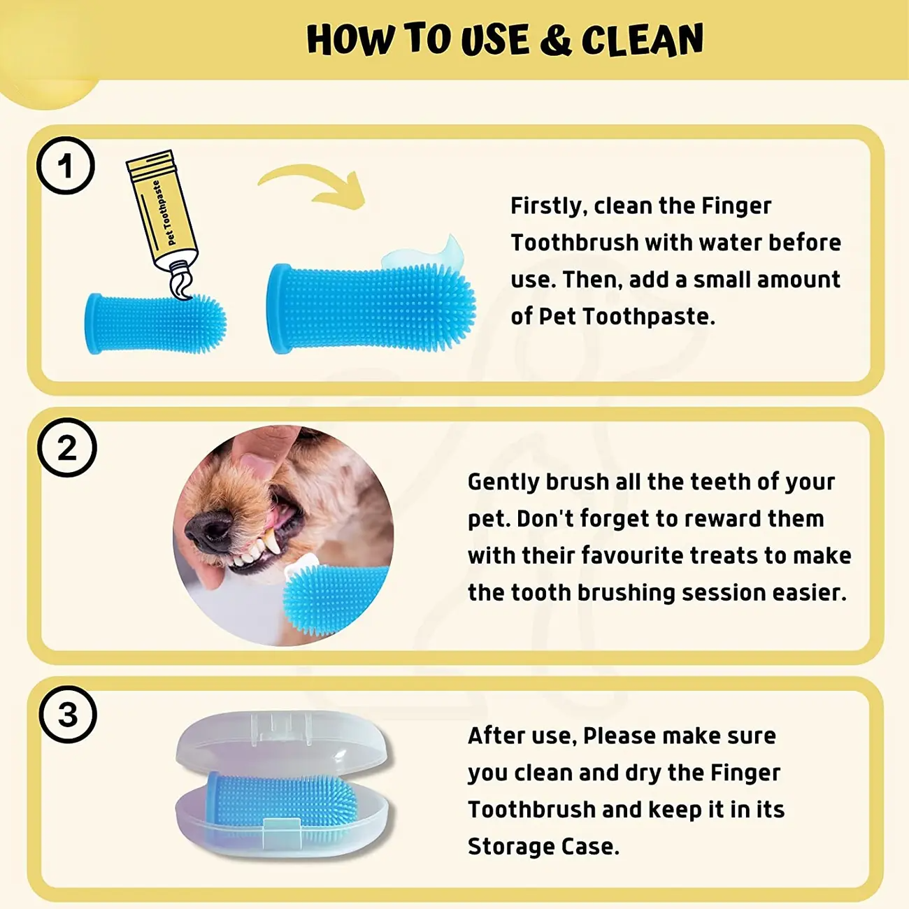 🪥 Brosse à Dents Douce pour Chats & Chiens