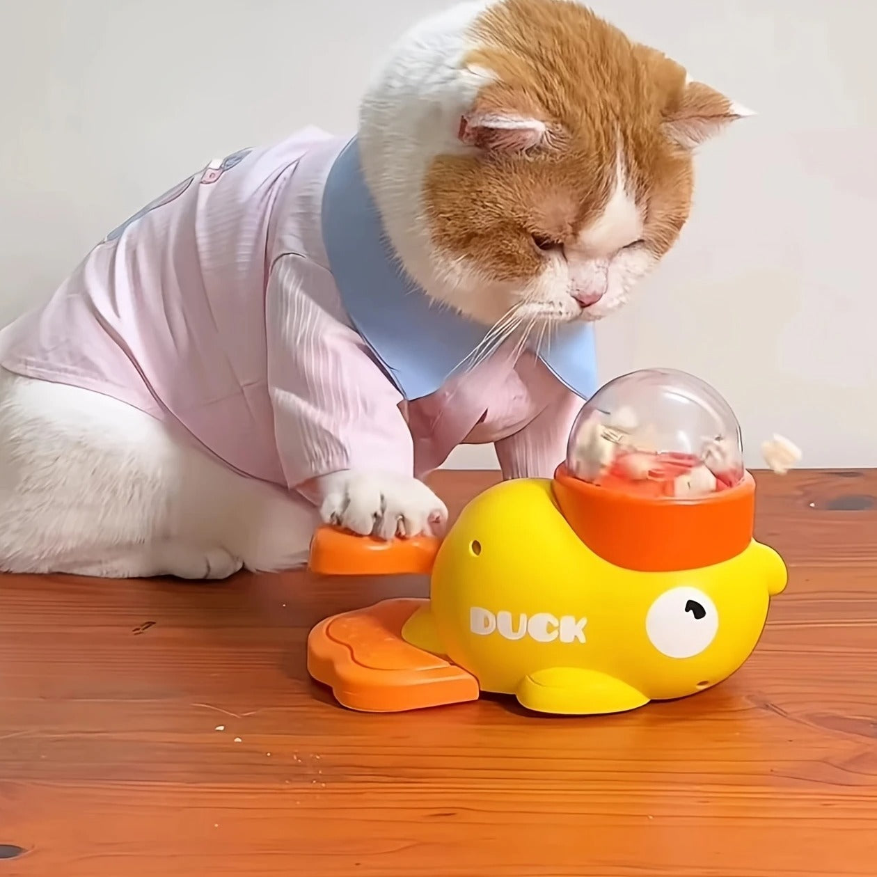 🐥 Jouet Interactif Canard Distributeur – Pour Chats Malins !