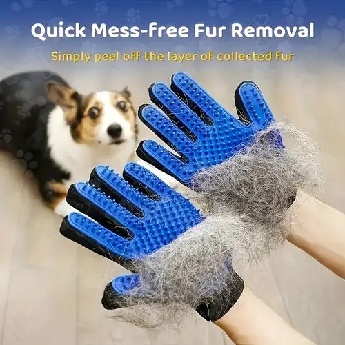 🧤 Gant Brosse Douce pour Chat et Chien – Toilettage sans stress