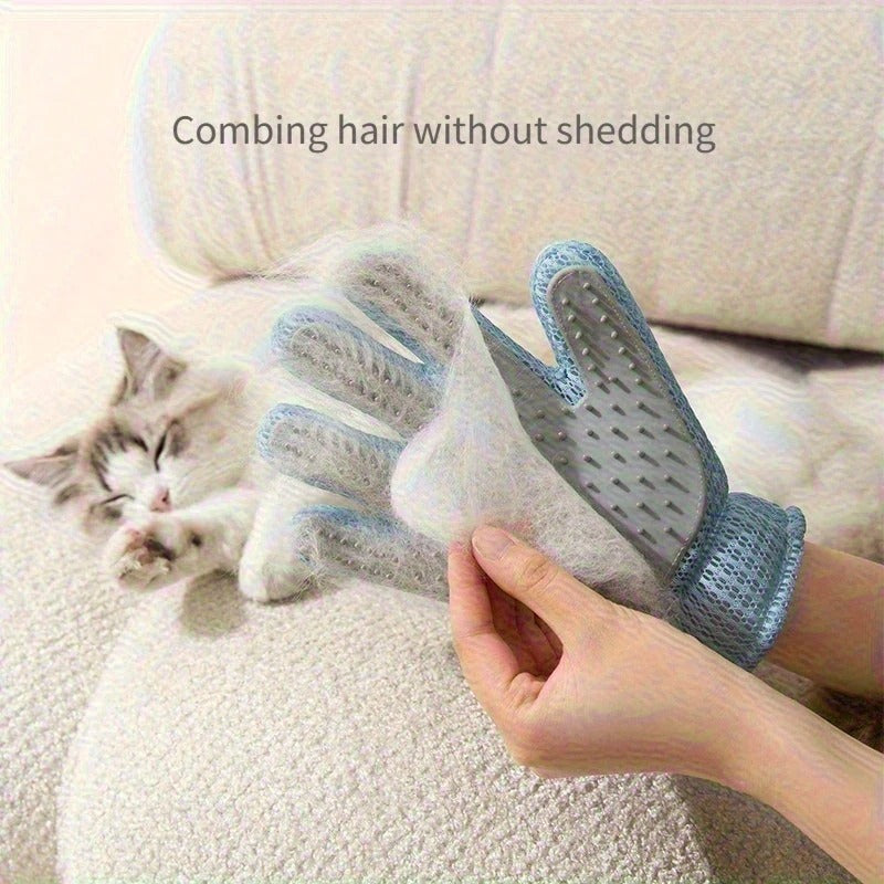🧤 Gant Brosse Douce pour Chat et Chien – Toilettage sans stress