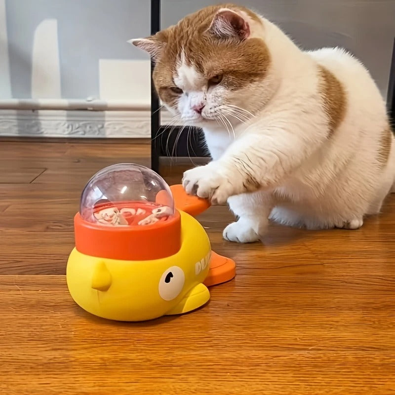 🐥 Jouet Interactif Canard Distributeur – Pour Chats Malins !